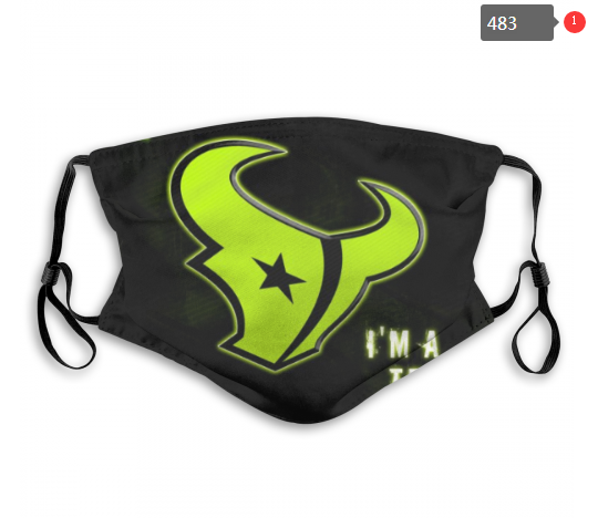 NFL Houston Texans #3 Dust mask with filter->nfl dust mask->Sports Accessory